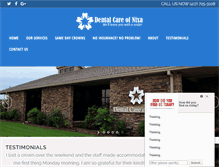 Tablet Screenshot of dentalcareofnixa.com